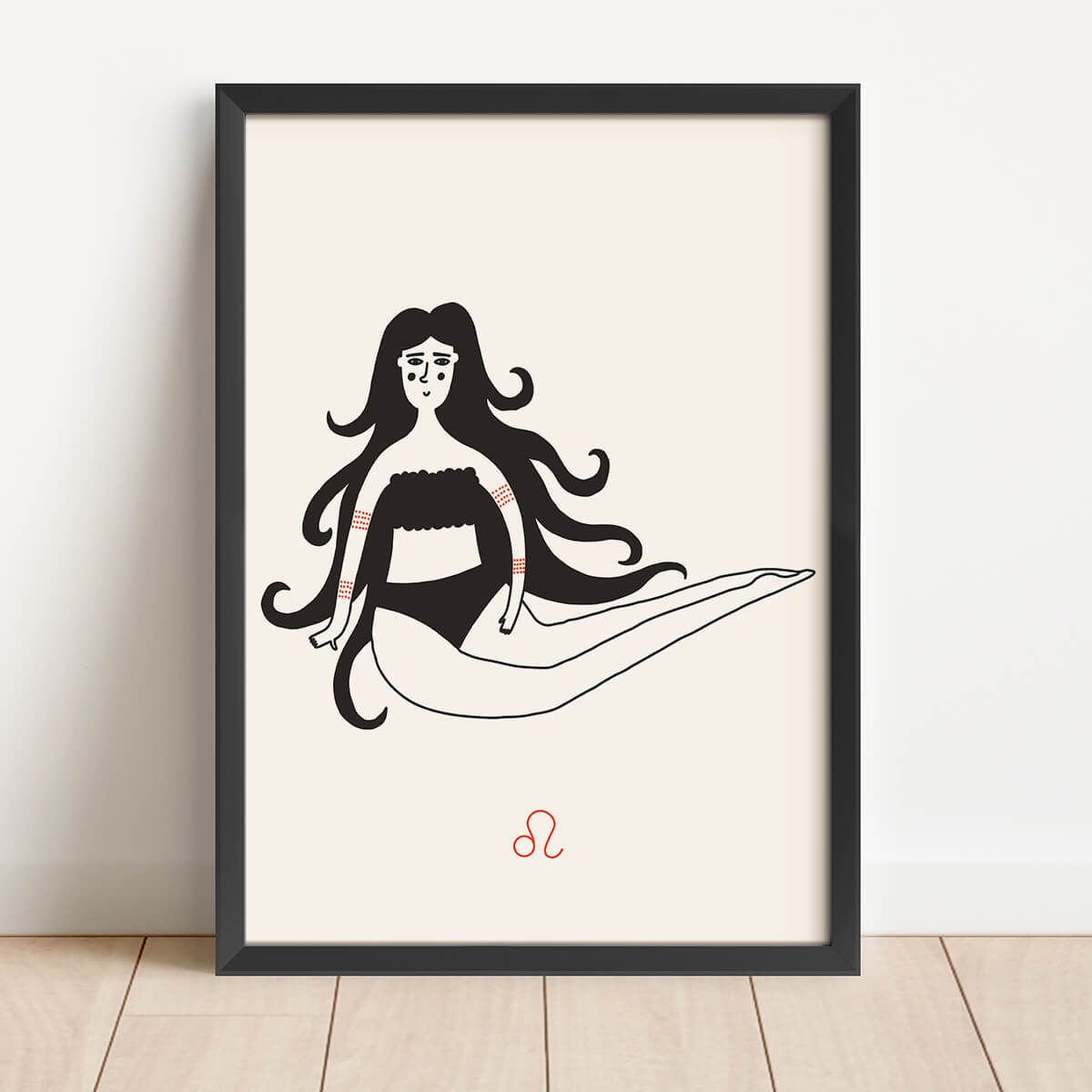 Vrouw teken-Leeuw thumbnail-image-1